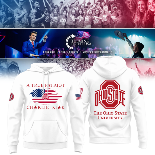 Ohio State Buckeyes x Turning Point USA Hoodie - Buckeyes Freedom Shirt Exclusive Design & 100% Cotton Fabric