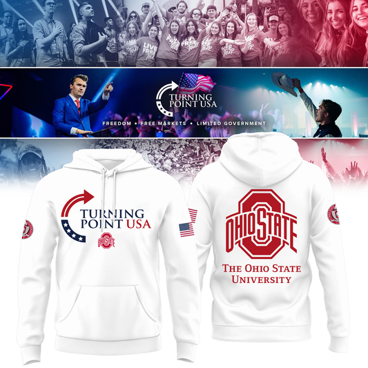 Ohio State Buckeyes x Turning Point USA Hoodie - Buckeyes Freedom Shirt Exclusive Design & 100% Cotton Fabric