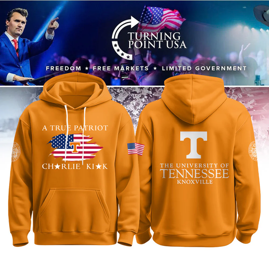 University of Tennessee, Knoxville x Turning Point USA Hoodie - Tennessee Vols Freedom Shirt Exclusive Design & 100% Cotton Fabric