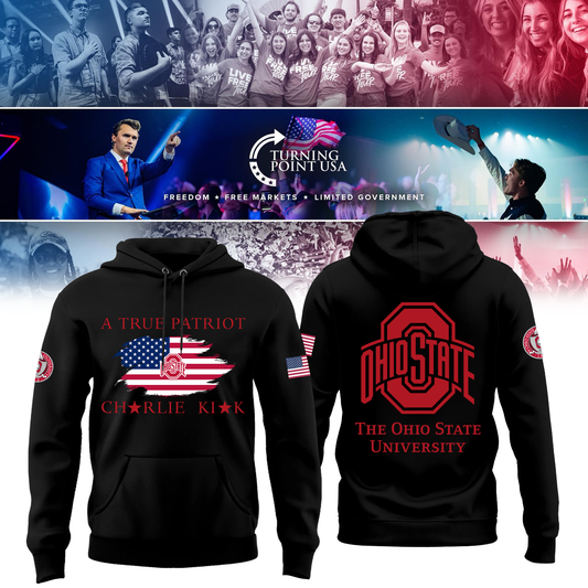 Ohio State Buckeyes x Turning Point USA Hoodie - Buckeyes Freedom Shirt Exclusive Design & 100% Cotton Fabric