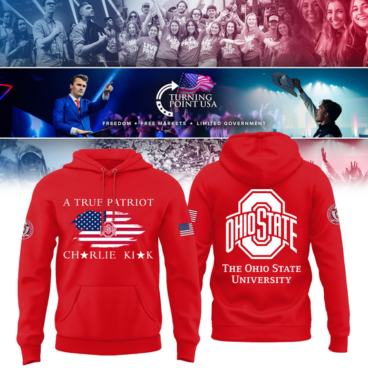 Ohio State Buckeyes x Turning Point USA Hoodie - Buckeyes Freedom Shirt Exclusive Design & 100% Cotton Fabric
