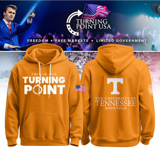 University of Tennessee, Knoxville x Turning Point USA Hoodie - Tennessee Vols Freedom Shirt Exclusive Design & 100% Cotton Fabric