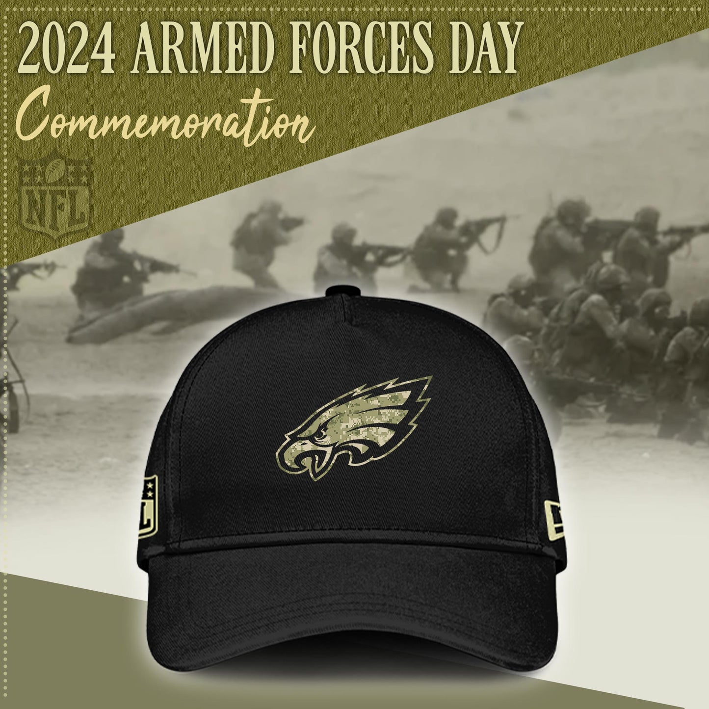 Philadelphia Eagles Armed Forces Day Hoodie Limited Edition