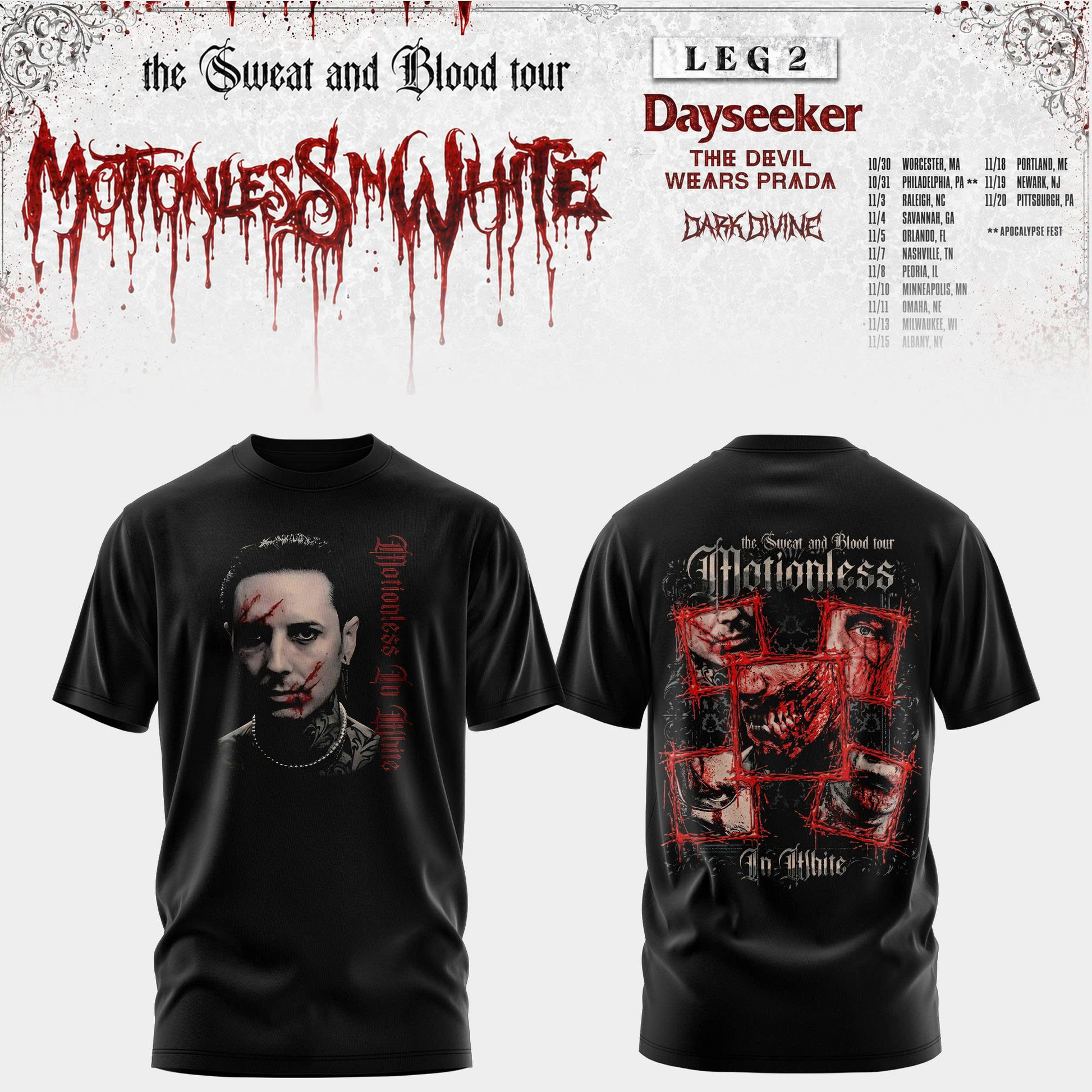 Sweat and Blood Tour Tee 3 Edition 2026