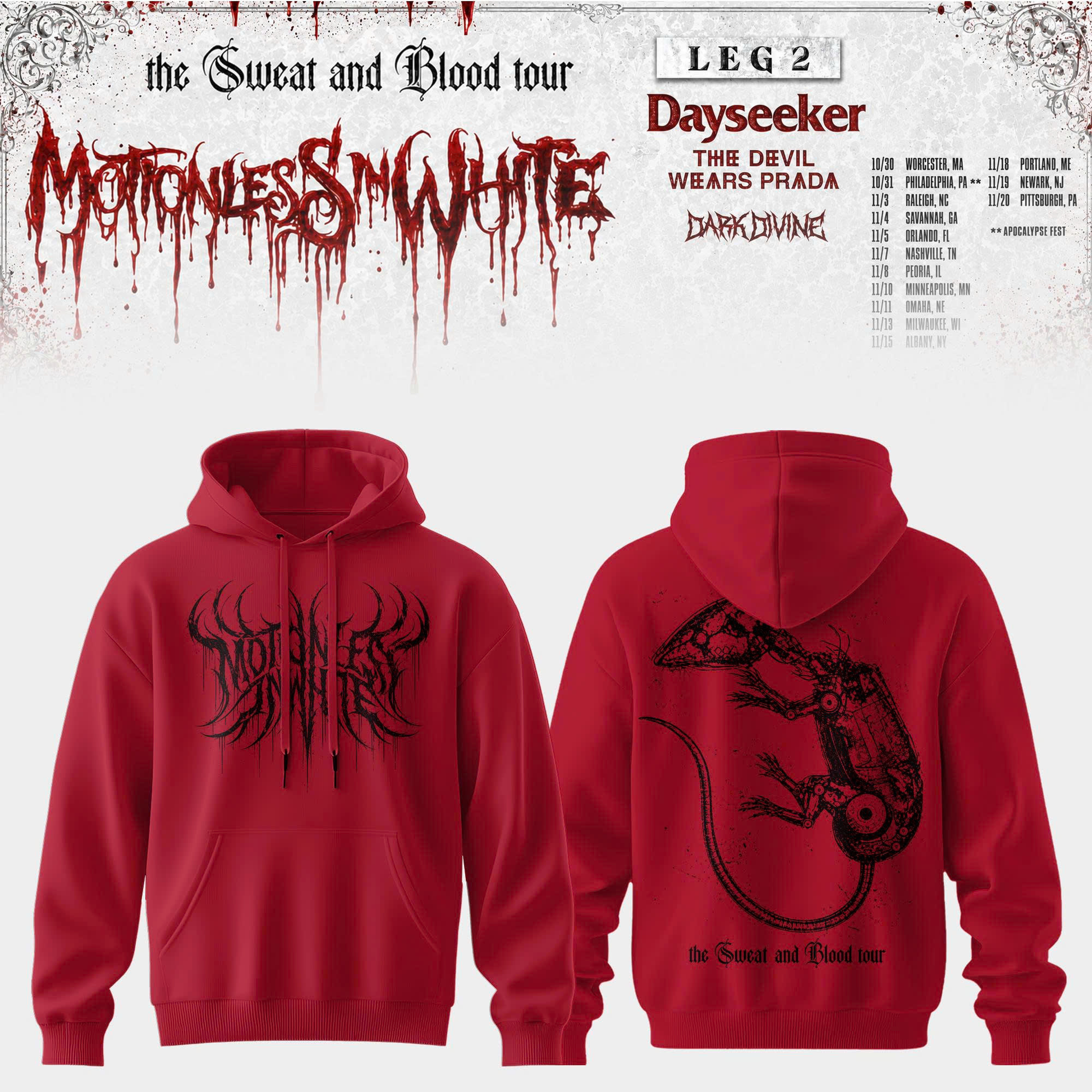 Sweat and Blood Tour Hoodie 1 Edition 2026