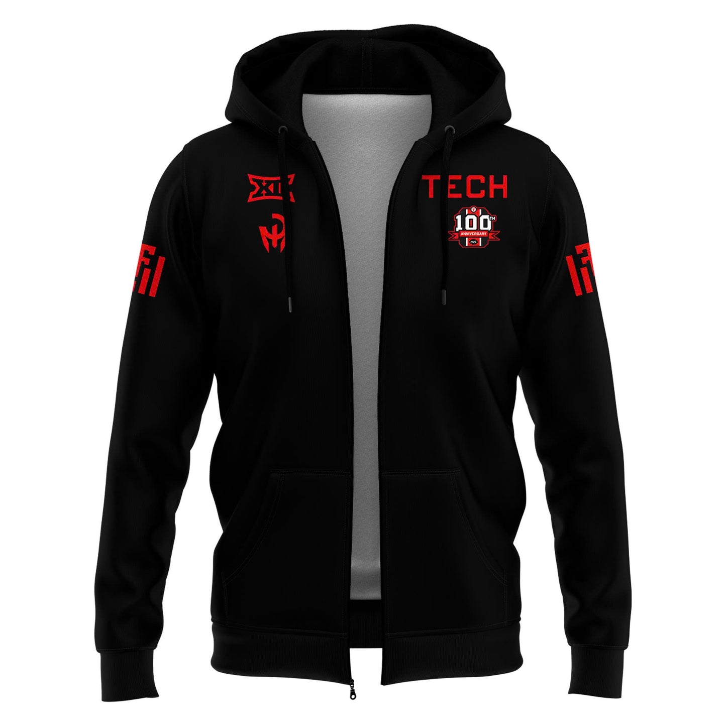 Special New The 100th Anniversary Ŧhrowbacks Texas Tech Zip Hoodie