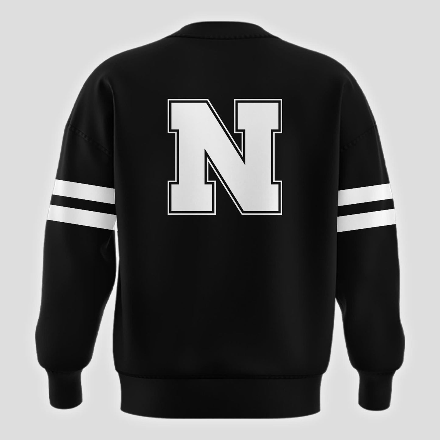 Special New Alternate Dark Mode Nebraska Cornhuskers Sweatshirt In Black