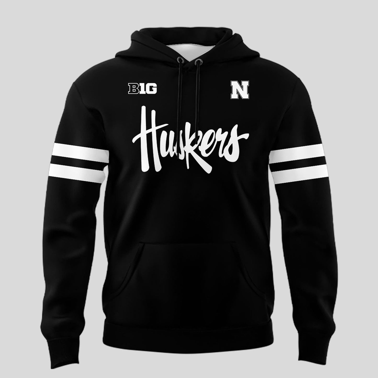 Special New Alternate Dark Mode Nebraska Cornhuskers Hoodie In Black