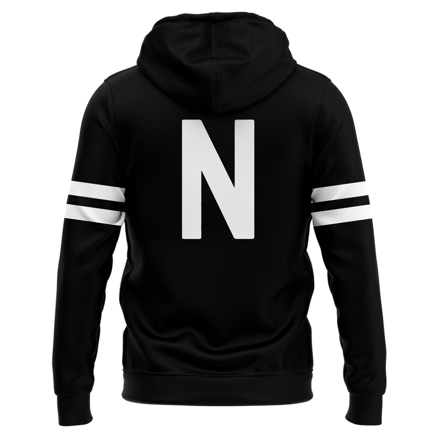 Special New Alternate Dark Mode Helmet Logo Nebraska Cornhuskers Zip Hoodie In Black