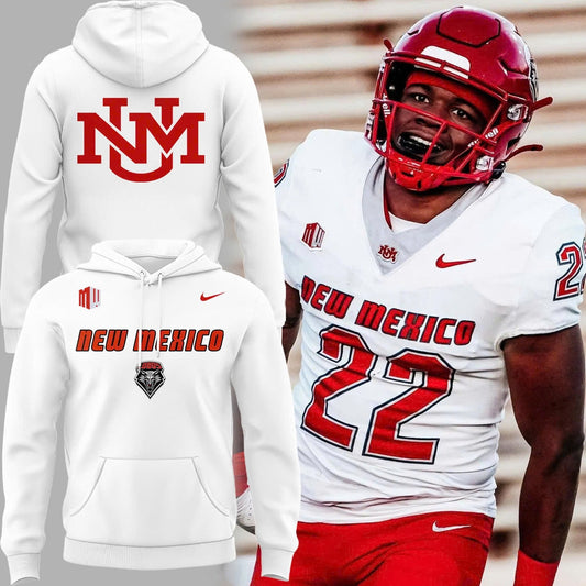 Special New Mexico Lobos White Uniform Hoodie
