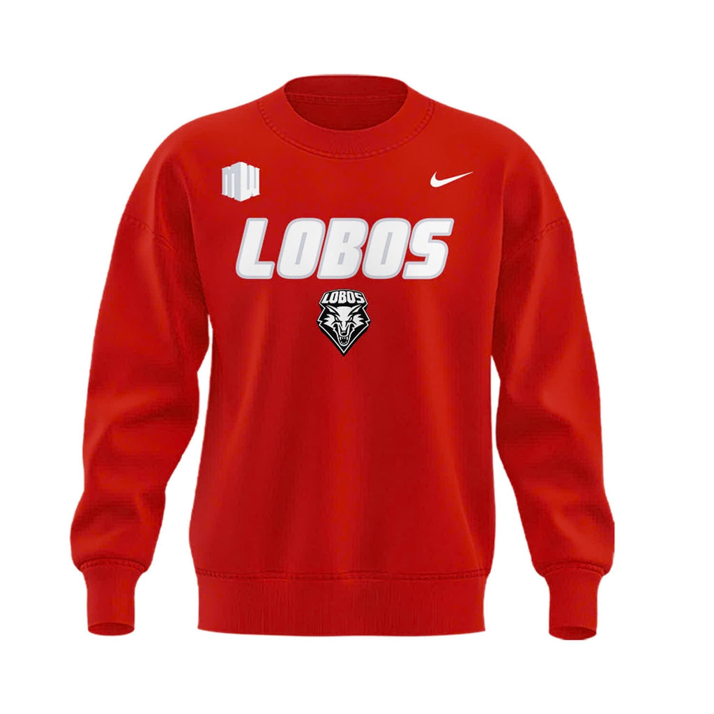 Special New Mexico Lobos Red Uniform Sweatshirt