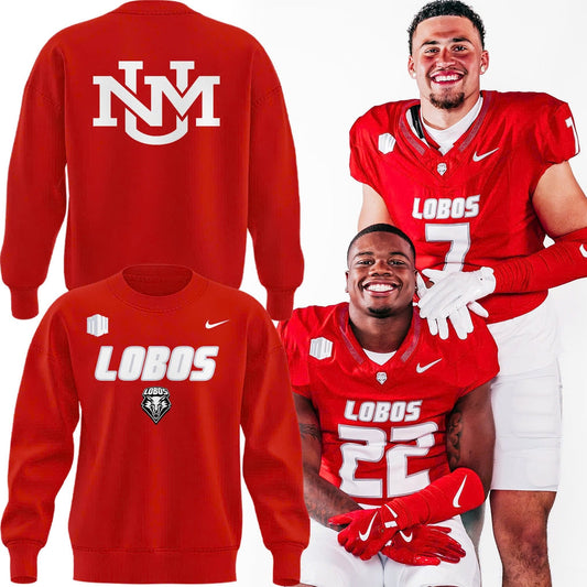 Special New Mexico Lobos Red Uniform Sweatshirt