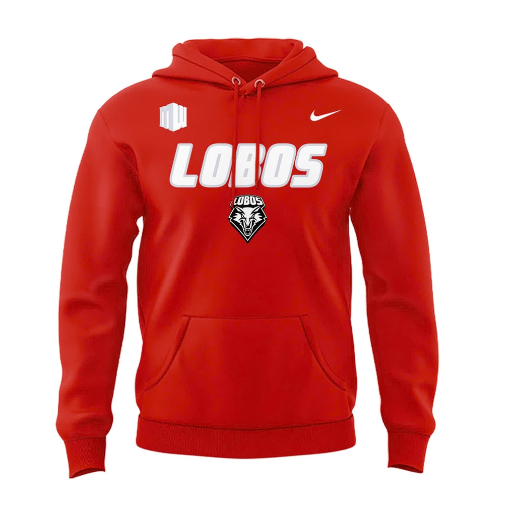 Special New Mexico Lobos Red Uniform Hoodie