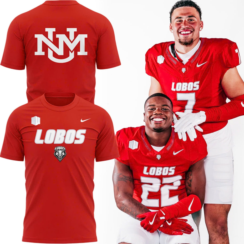 Special New Mexico Lobos Red Uniform Tshirt