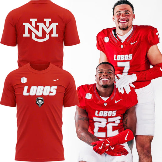 Special New Mexico Lobos Red Uniform Tshirt
