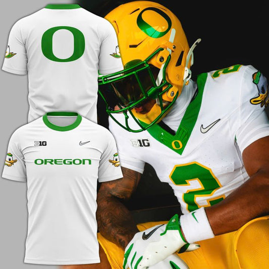 Oregon Ducks “High Voltage” Uniform T-Shirt White - Special Edition