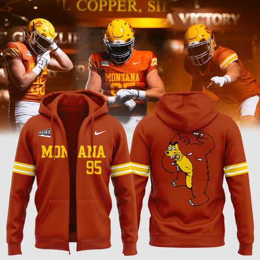 Limited Edition Zip Hoodie Montana Griz Football for fans
