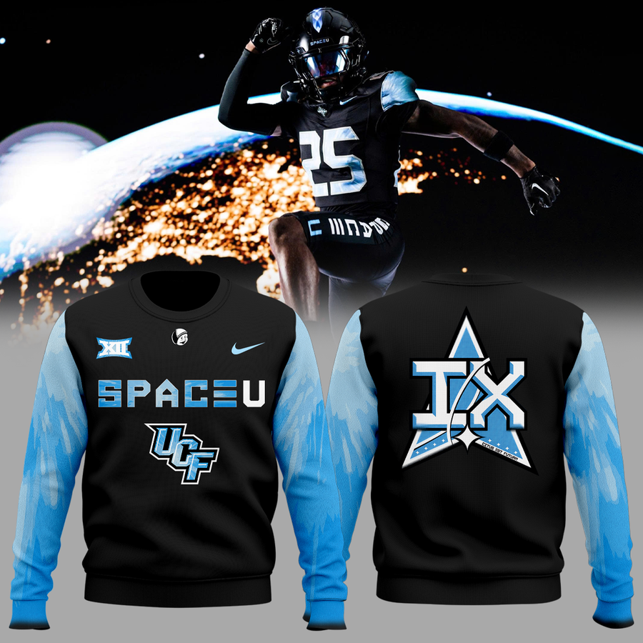 UCF Knights 2025 Space Game Patch Core Sweatshirt