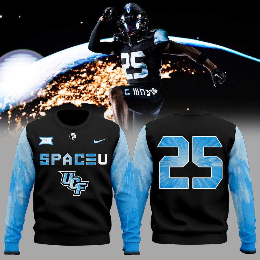 UCF Knights 2025 Space Game Patch Core Sweatshirt