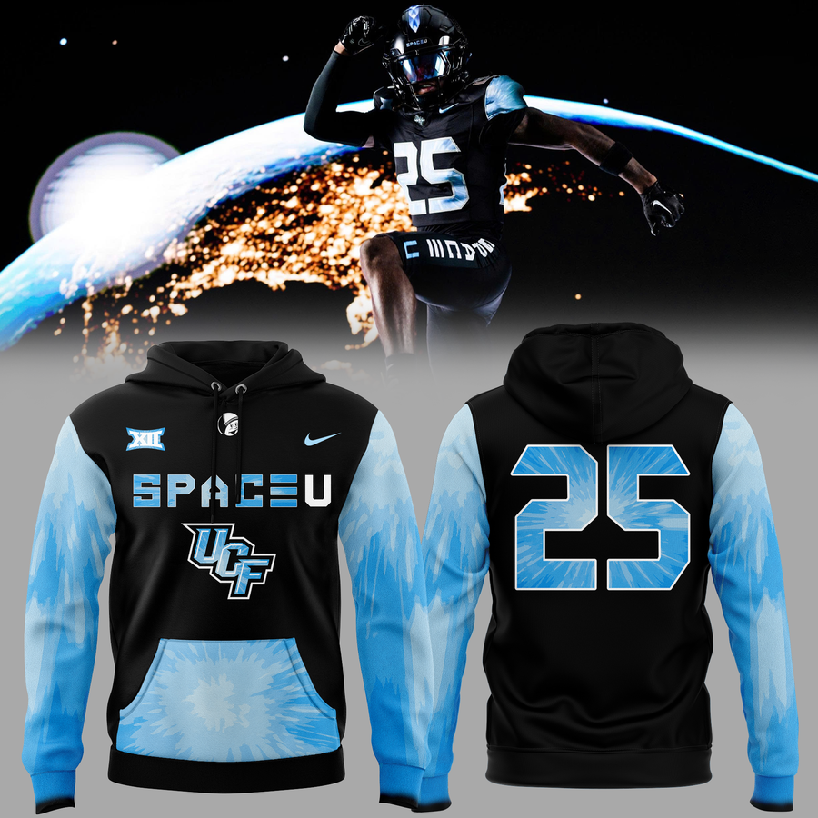 UCF Knights 2025 Space Game Patch Core Hoodie