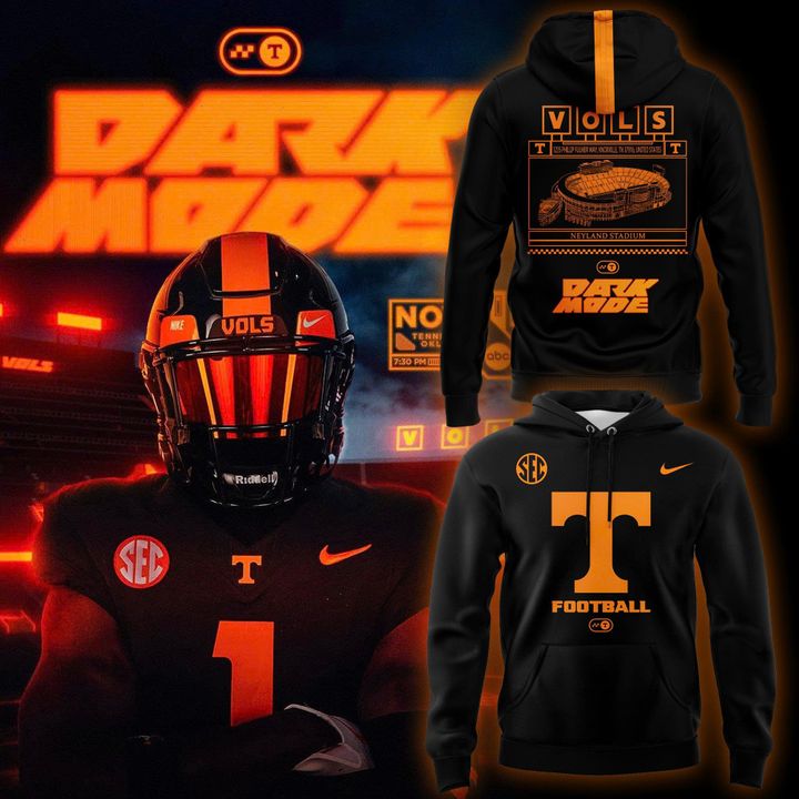 New Arrival Tennessee Football Hoodie Dark Mode Collection - Vols Stadium Dark Mode Shirt