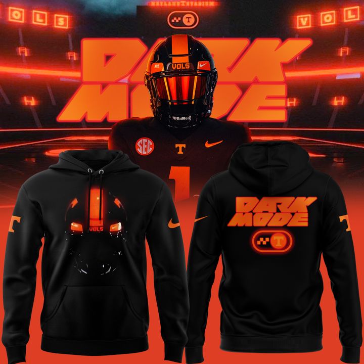 New Arrival Tennessee Football Hoodie Dark Mode Collection - Light Vols Stadium Dark Mode Hoodie