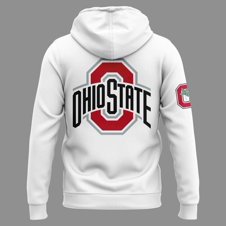 Star Wear - Jerry Lucas Honoring Hoodie - Ohio State Buckeyes White Hoodie Lucas 11