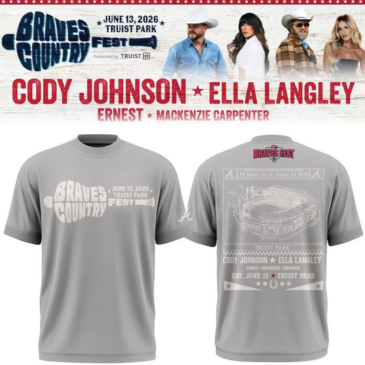 Limited Edition Atlanta Braves 2026 Country Fest T-Shirt
