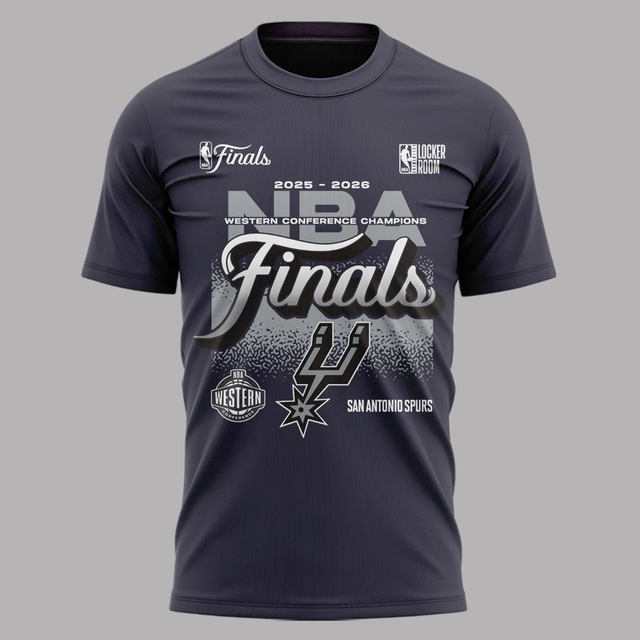 𝐖𝐄𝐒𝐓𝐄𝐑𝐍 𝐂𝐎𝐍𝐅𝐄𝐑𝐄𝐍𝐂𝐄 𝐂𝐇𝐀𝐌𝐏𝐈𝐎𝐍𝐒 🏆 San Antonio Spurs - Go Spurs Go - FINALS BOUND T-Shirt