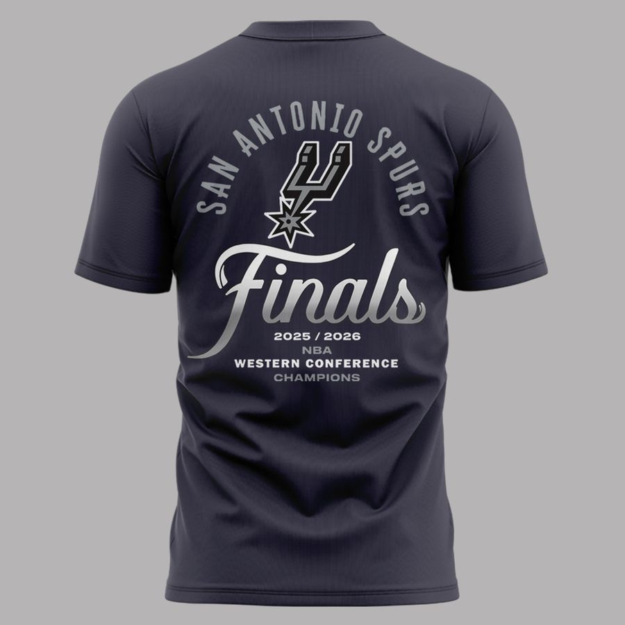 𝐖𝐄𝐒𝐓𝐄𝐑𝐍 𝐂𝐎𝐍𝐅𝐄𝐑𝐄𝐍𝐂𝐄 𝐂𝐇𝐀𝐌𝐏𝐈𝐎𝐍𝐒 🏆 San Antonio Spurs - Go Spurs Go - FINALS BOUND T-Shirt