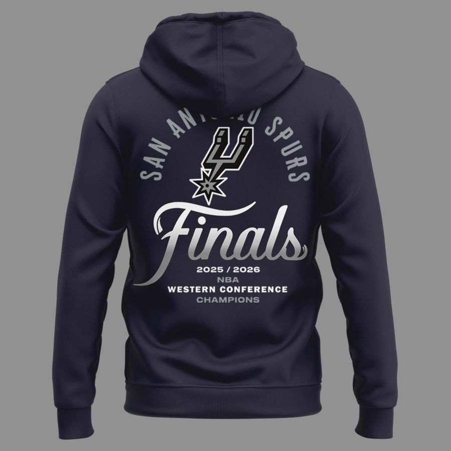 𝐖𝐄𝐒𝐓𝐄𝐑𝐍 𝐂𝐎𝐍𝐅𝐄𝐑𝐄𝐍𝐂𝐄 𝐂𝐇𝐀𝐌𝐏𝐈𝐎𝐍𝐒 🏆 FINALS BOUND - San Antonio Spurs - Go Spurs Go Hoodie
