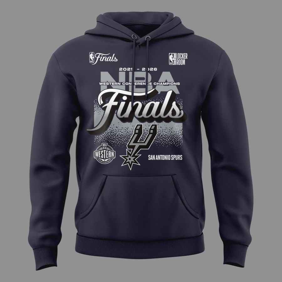 𝐖𝐄𝐒𝐓𝐄𝐑𝐍 𝐂𝐎𝐍𝐅𝐄𝐑𝐄𝐍𝐂𝐄 𝐂𝐇𝐀𝐌𝐏𝐈𝐎𝐍𝐒 🏆 FINALS BOUND - San Antonio Spurs - Go Spurs Go Hoodie