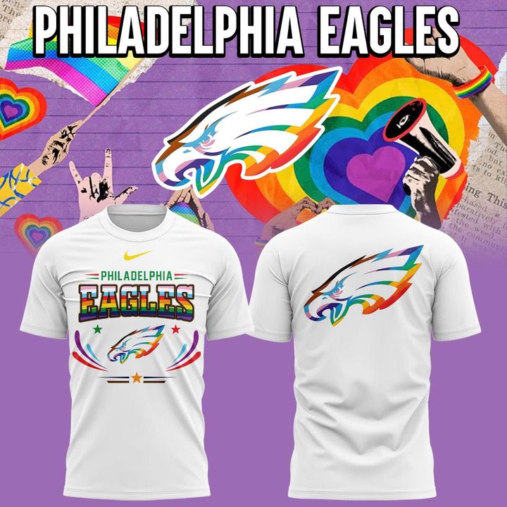 Philadelphia Eagles 2026 Pride White T-shirt(v2)