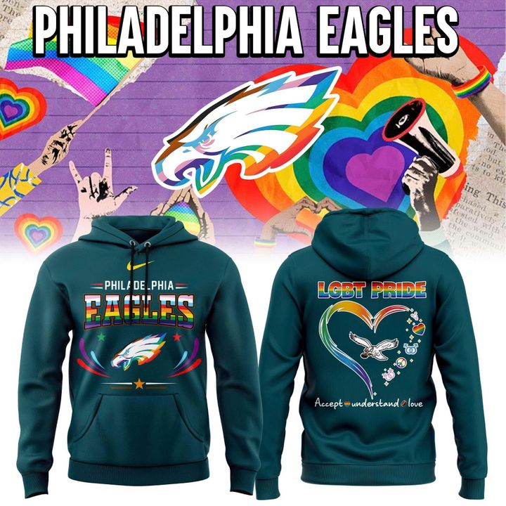 Philadelphia Eagles 2026 Pride Hoodie