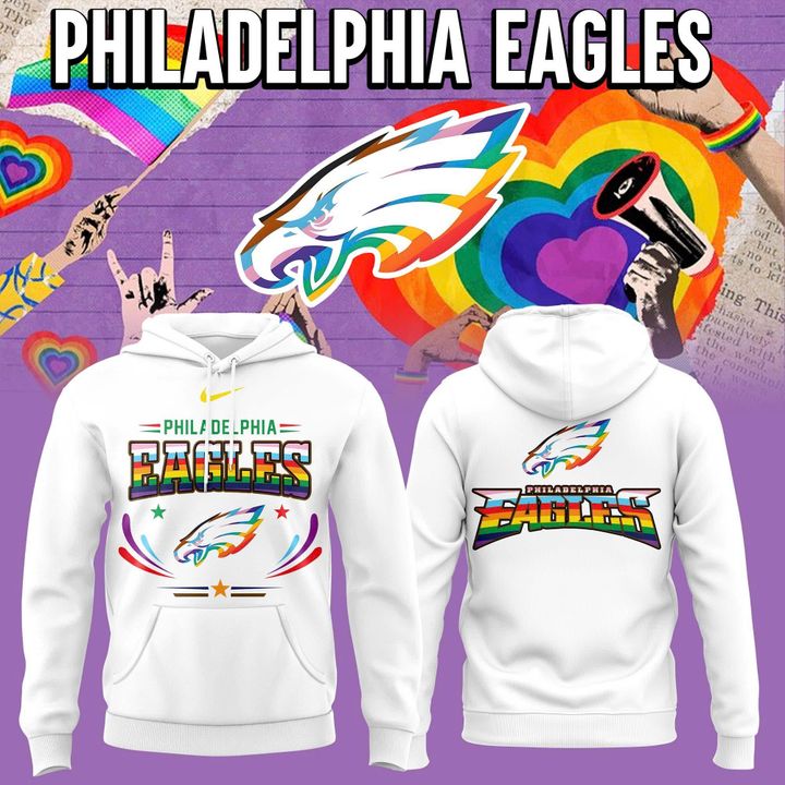 Philadelphia Eagles 2026 Pride White Hoodie(v1)