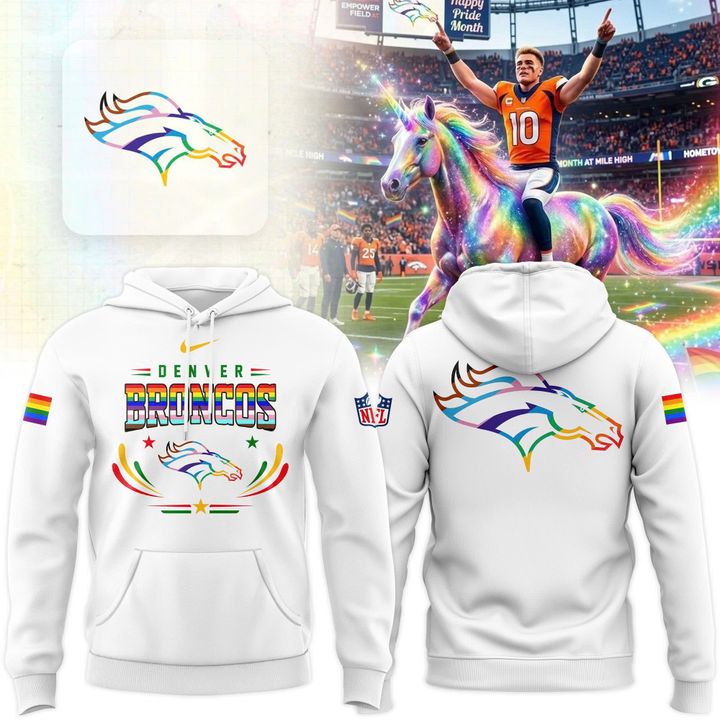 Denver Broncos 2026 Pride White Hoodie