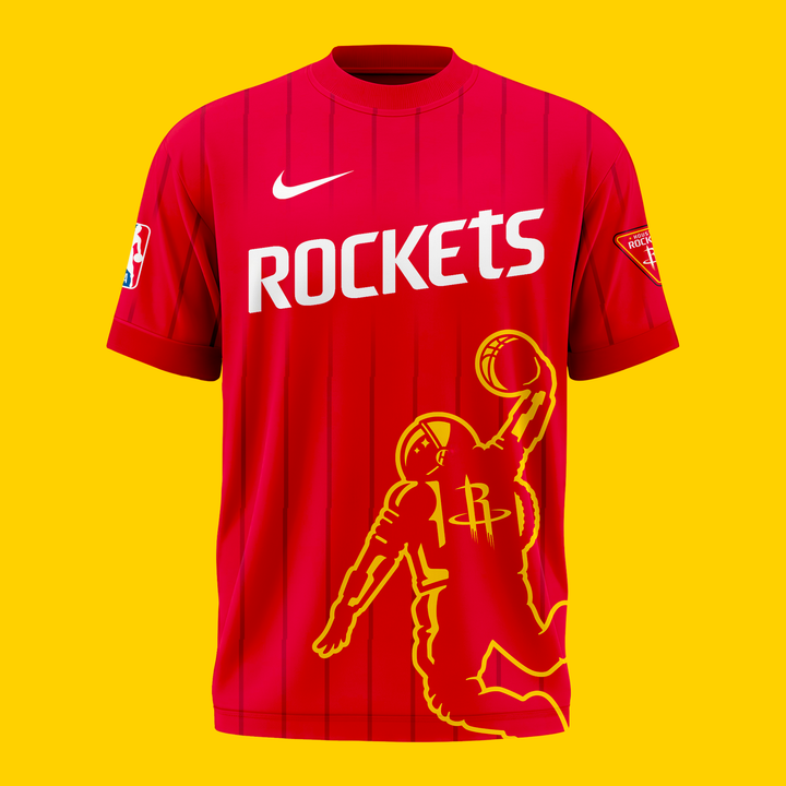 Houston Rockets NBA 2026 New Logo T-Shirt - Red