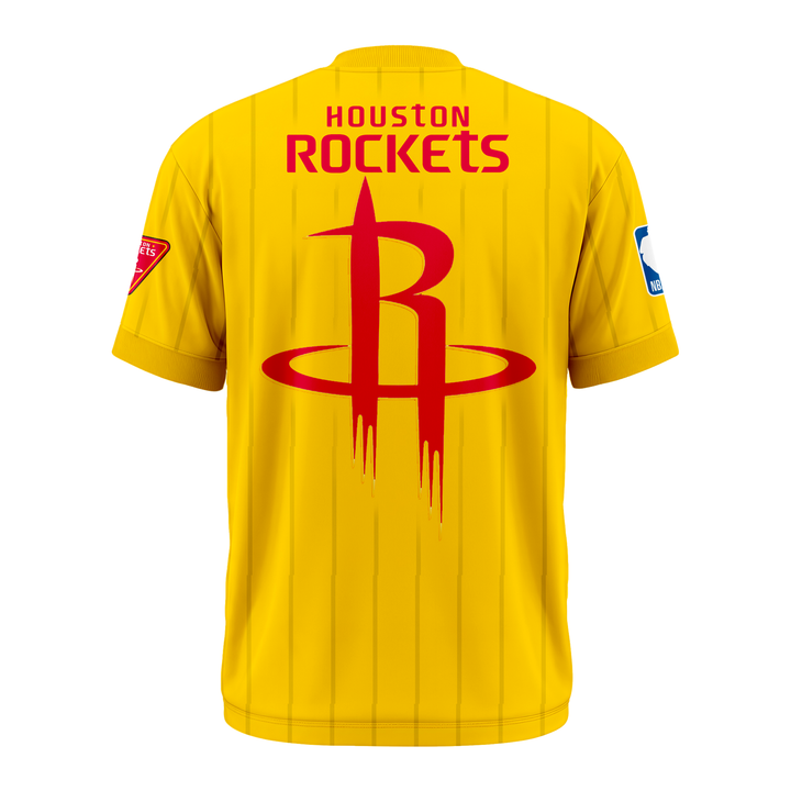 Houston Rockets NBA 2026 New Logo T-Shirt - Yellow