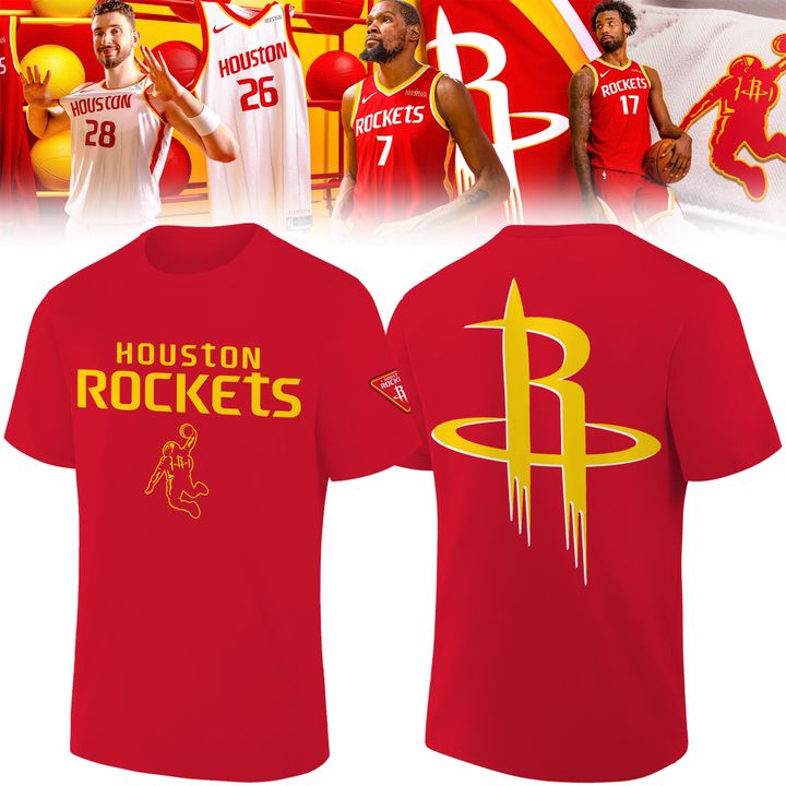 1. Houston Rockets Nike Clutch City Red Tshirt