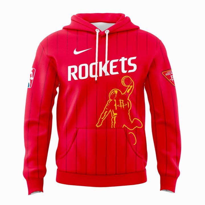 Houston Rockets NBA 2026 New Logo Hoodie - Red