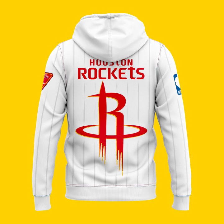 Houston Rockets NBA 2026 New Logo Hoodie - White
