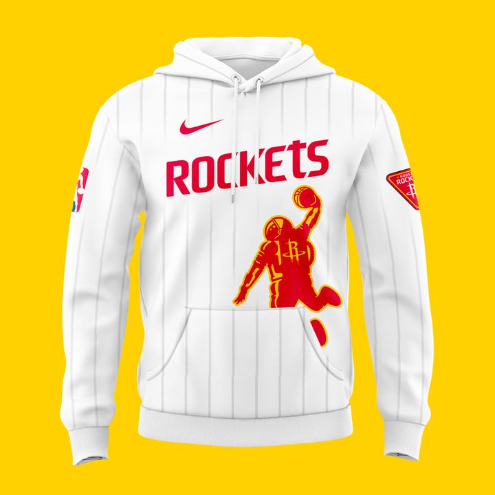 Houston Rockets NBA 2026 New Logo Hoodie - White