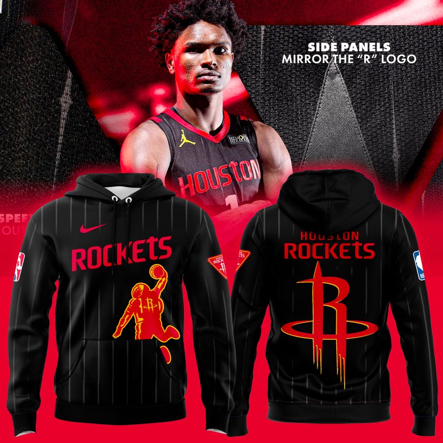 Houston Rockets 2026 New Logo Hoodie - Black