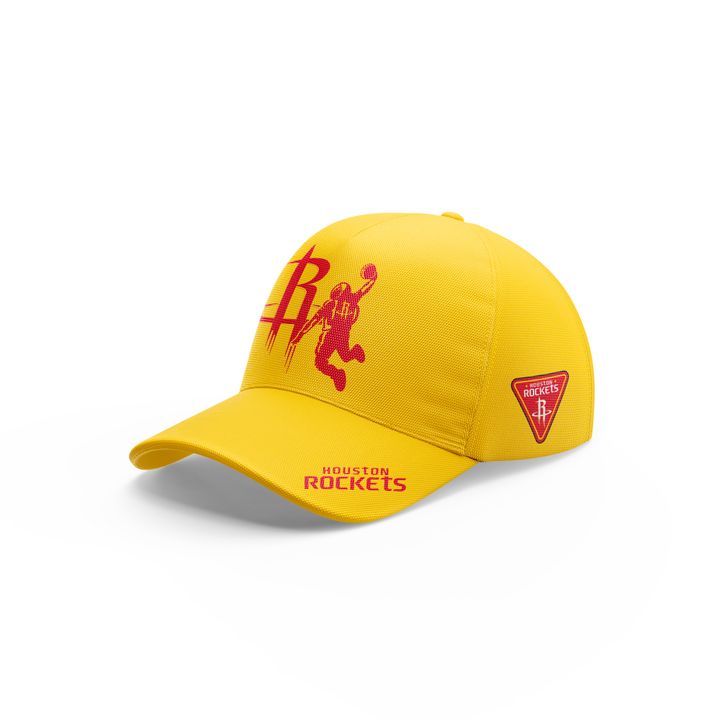 Houston Rockets NBA 2026 New Logo Cap - Yellow