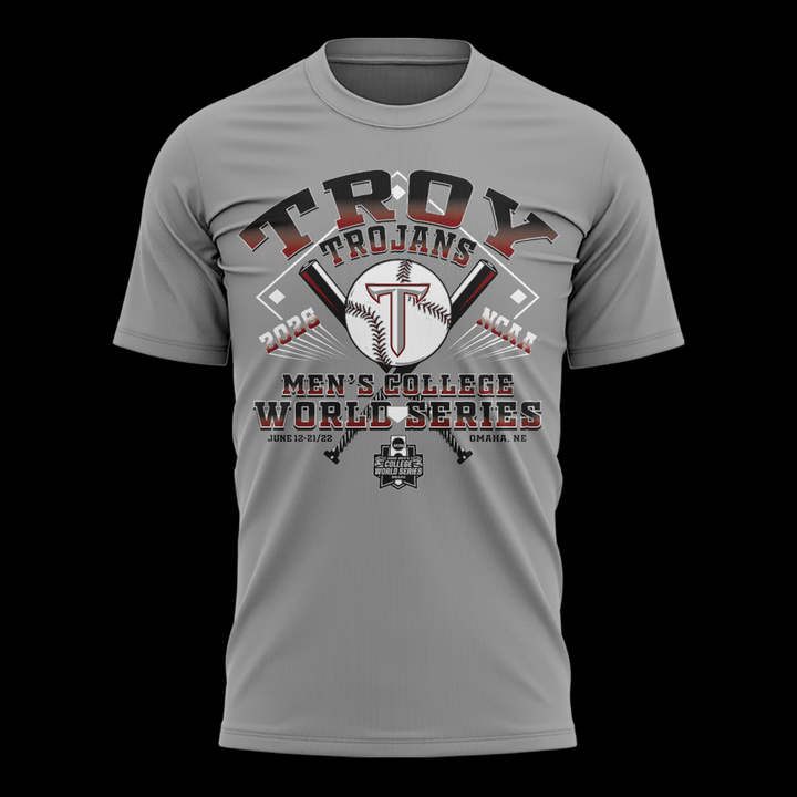 Troy Trojans Baseball - TROY TO OMAHA T-Shirt