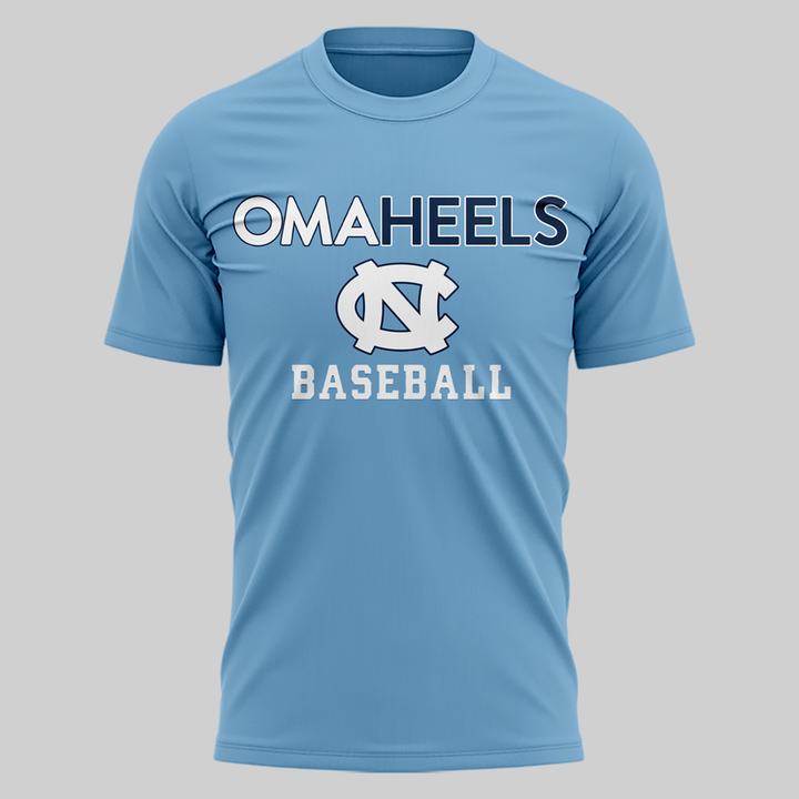 02.North Carolina Tar Heels  2026 Baseball College World Series Omaheels T-shirt