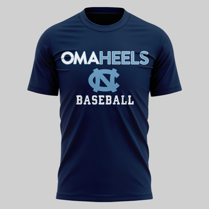 04.North Carolina Tar Heels  2026 Baseball College World Series Omaheels T-shirt