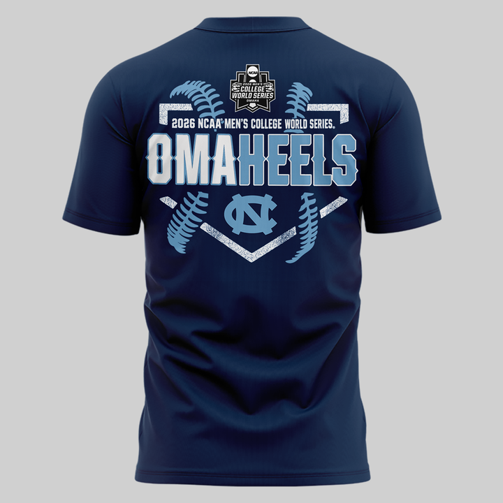 05.North Carolina Tar Heels  2026 Baseball College World Series Omaheels T-shirt