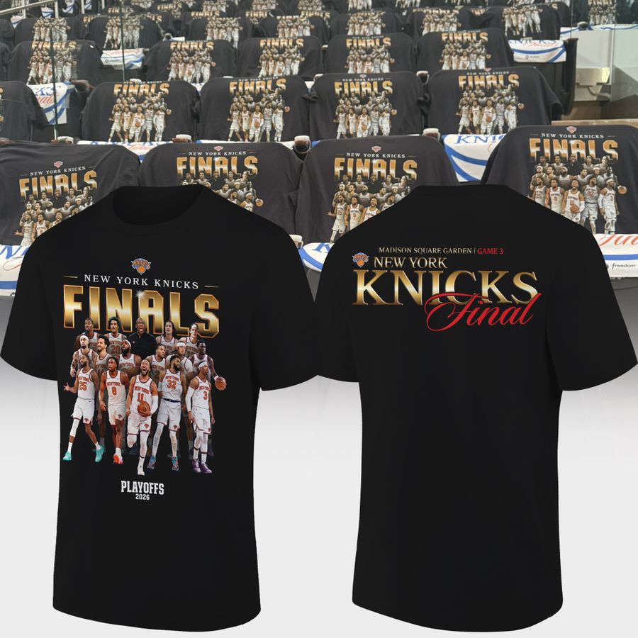 New York Knicks 2026 NBA Finals Game 3 Black Tshirt