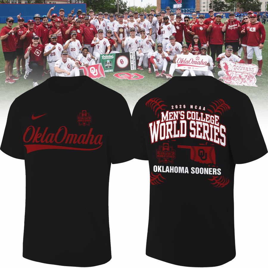Oklahoma Sooners NCAA Baseball Men's College World Series Tshirt